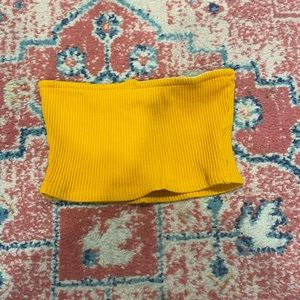 Yellow Bandeau top from Urban Outfitters. Size small